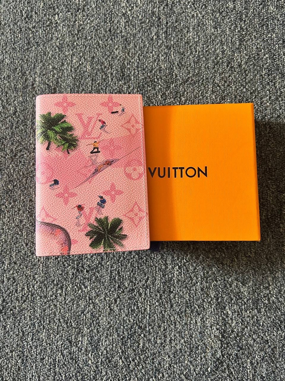Louis Vuitton Skateboard Pink Passport Holder